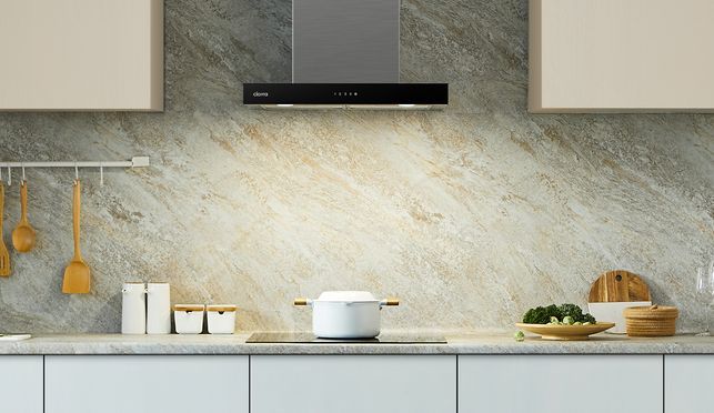 Dunstabzugshaube 60cm Umluft 650m³/h Wi-Fi App Touch-Bedienung 4 Stufen Boost Edelstahl