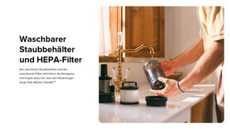 5 stufige Filtration mit 9 Zyklon Technologie