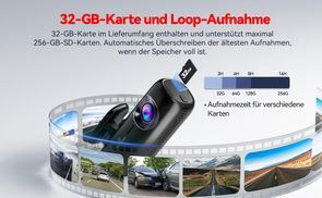 32 GB Karte und Loop Aufnahme 