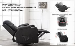 2 in 1 Liegesessel & Schaukelsessel