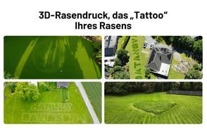 Ihr Rasen, nun ein lebendiges Kunstwerk