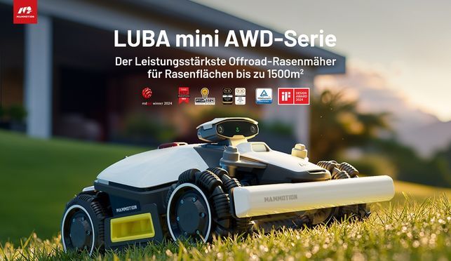 Mammotion LUBA Mini AWD 1500 Mähroboter ohne begrenzungsdraht