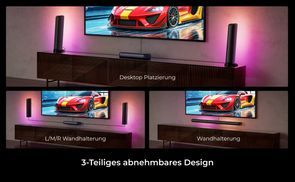 Abnehmbares Design mit Center Kanal