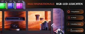 RGB LED mit 7 Farben, 22 Modi