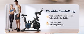 Flexible Einstellung – Für alle Körpergrößen