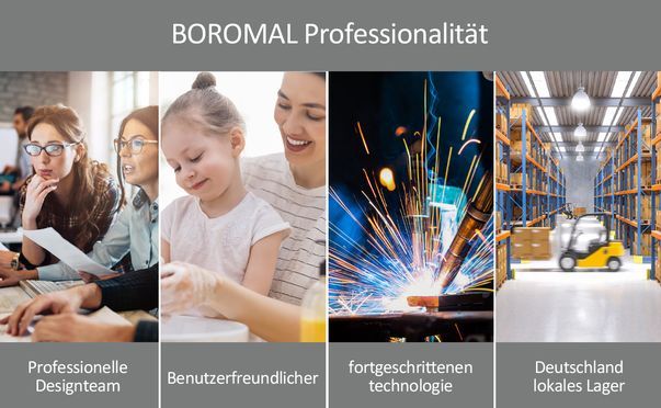 BOROMAL Ganzkörperspiegel Schwarz mit Alurahmen 5mm Umweltschutz Spiegel
