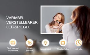  WDWRITTI LED Multifunktionspiegel