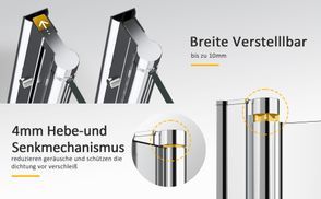Verstelllbar Aluminiumsprofile