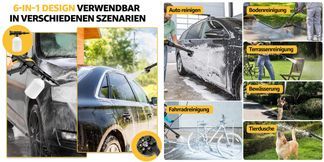 Ein Gerät für alles – Auto, Fahrrad, Garten & Terrasse