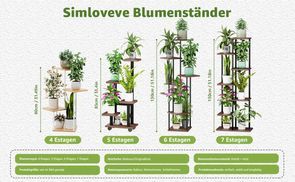 Simloveve Blumenständer, mehrere Optionen!