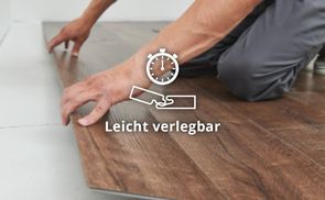 Klicksystem für leichte und schnelle Verlegung