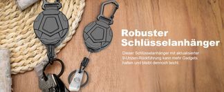 Starker Schlüsselanhänger mit Rückzugfunktion