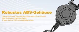 Schlüsselhalter mit widerstandsfähigem ABS Gehäuse