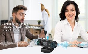 Eingebautes Mikrofon mit Geräuschunterdrückung