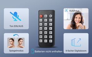 Multifunktionseinstellung per Fernbedienung
