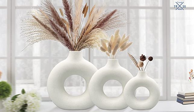 Verleihen Sie Ihrem Leben Flair mit einer einzigartigen Vase im Donut Design