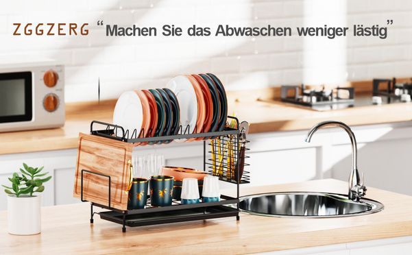 2 Ebenen Geschirrabtropfgestell