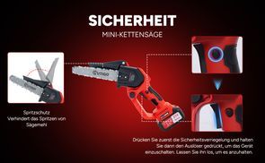 Keine Installation der Kettensäge erforderlich