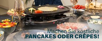 Ovales Design mit Crêpe Funktion