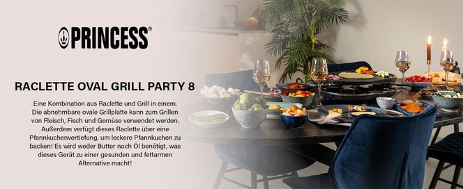 Princess Oval Grill Party Raclette