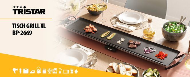 Tristar BP 2670 Tischgrill Slim XXL