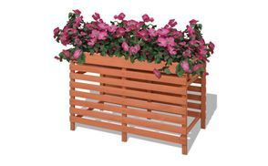 Platzsparender Blumenkübel mit Stauraum