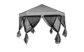Luftiger Pavillon mit Netzseiten