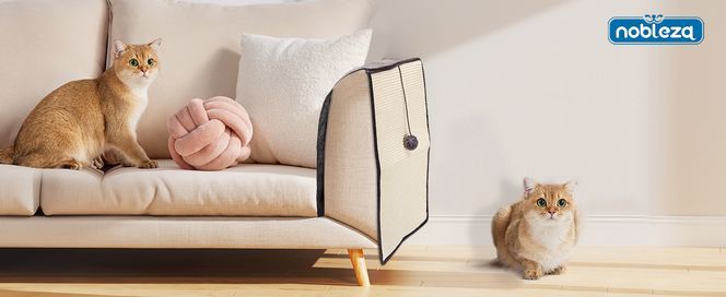 Nobleza Katzen Kratzmatte Kratzschutz Sofa