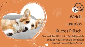Großes Hundebett mit orthopädischer Unterstützung
