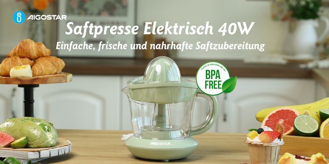 Aigostar Saftpresse Elektrisch 2 Kegel
