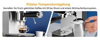 20 BAR DRUCK FÜR REICHE CREMA