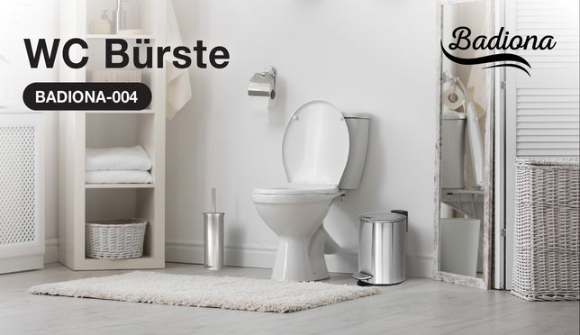 BADIONA – KLASSISCH ELEGANTES WC-BÜRSTENSET FÜR EINE SAUBERE TOILETTE
