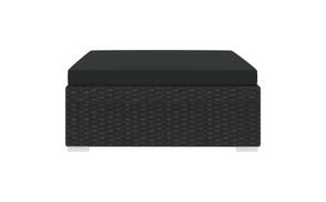 Bequemer, modularer Rattan Fußhocker