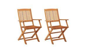 Modernes Set klappbarer Holzstühle
