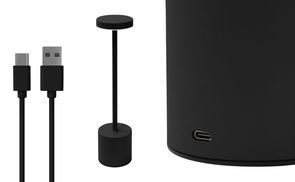 LED Akku Lampe mit USB Port und kabellosem Betrieb