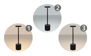 LED Lampe Touch dimmbar mit 3 Lichtfarben