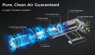 6 stufiges HEPA Filtersystem