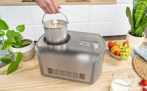 Eisbehälter aus rostfreiem Edelstahl