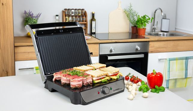 Grillen neu gedacht – kompakt, schnell & vielseitig Der TZS First Austria Tischgrill: Maximale Grill