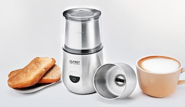 TZS First Austria Kaffeemühle & Milchaufschäumer – Zwei Genusswelten in einem Gerät