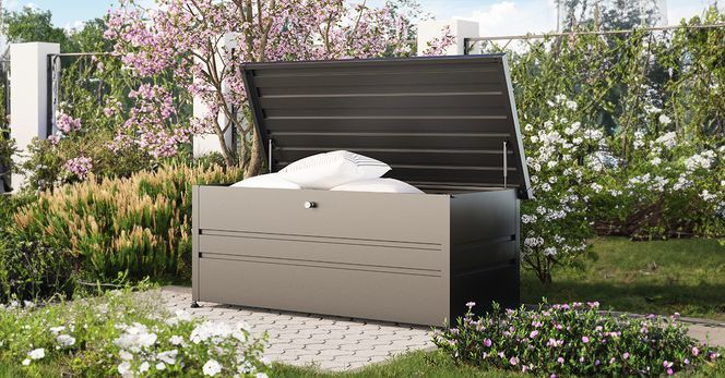 Die multifunktionale Gartenbox im stilvollem Design für den Outdoorbreich