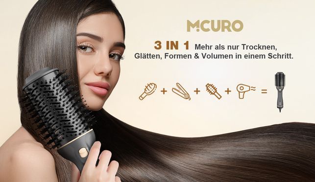 MCURO 4 in 1 Haartrockner Bürste