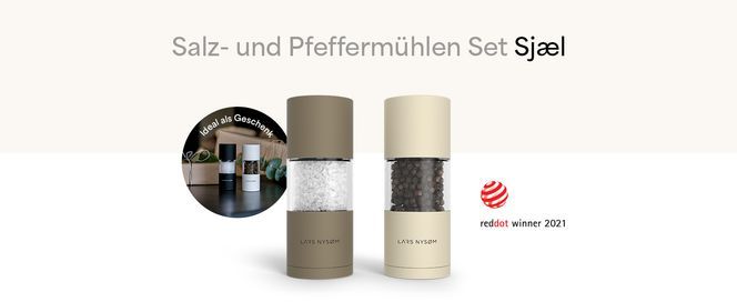 Salz und Pfeffermühlen Set „Sjæl“