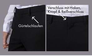 Herren Anzughose mit stilvollen Details