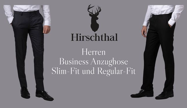 Herren Business Anzughose Slim Fit und Regular Fit