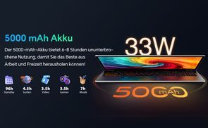 Großer Akku mit 5000 mAh