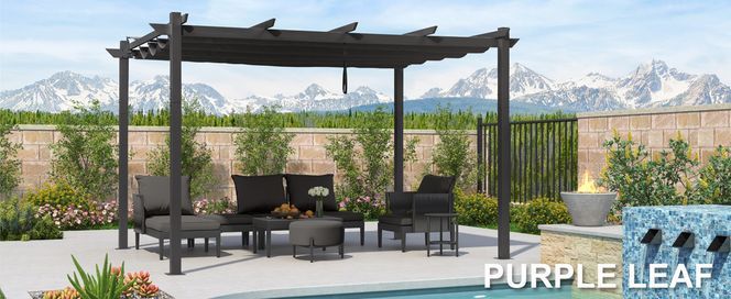 PURPLE LEAF Garten Aluminium Pergola