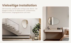 Flexible Wandspiegel