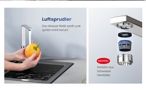 Sanfter Wasserfluss ohne Spritzen