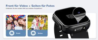 Frontkamera für Video & Seitenkamera für Fotos